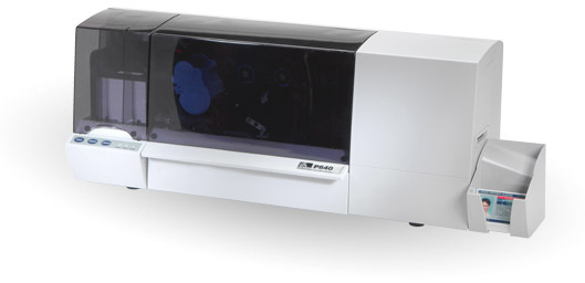 Zebra Card P640i dual sided card printer with dual sided card lamination.